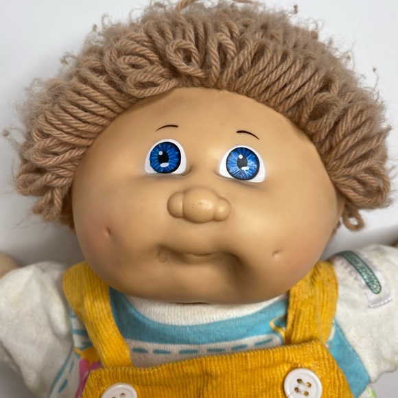 Cabbage Patch Kids Vintage 1978 - 1982 16" Doll Blonde Hair Blue Eyes Curly Hair - Picture 2 of 9
